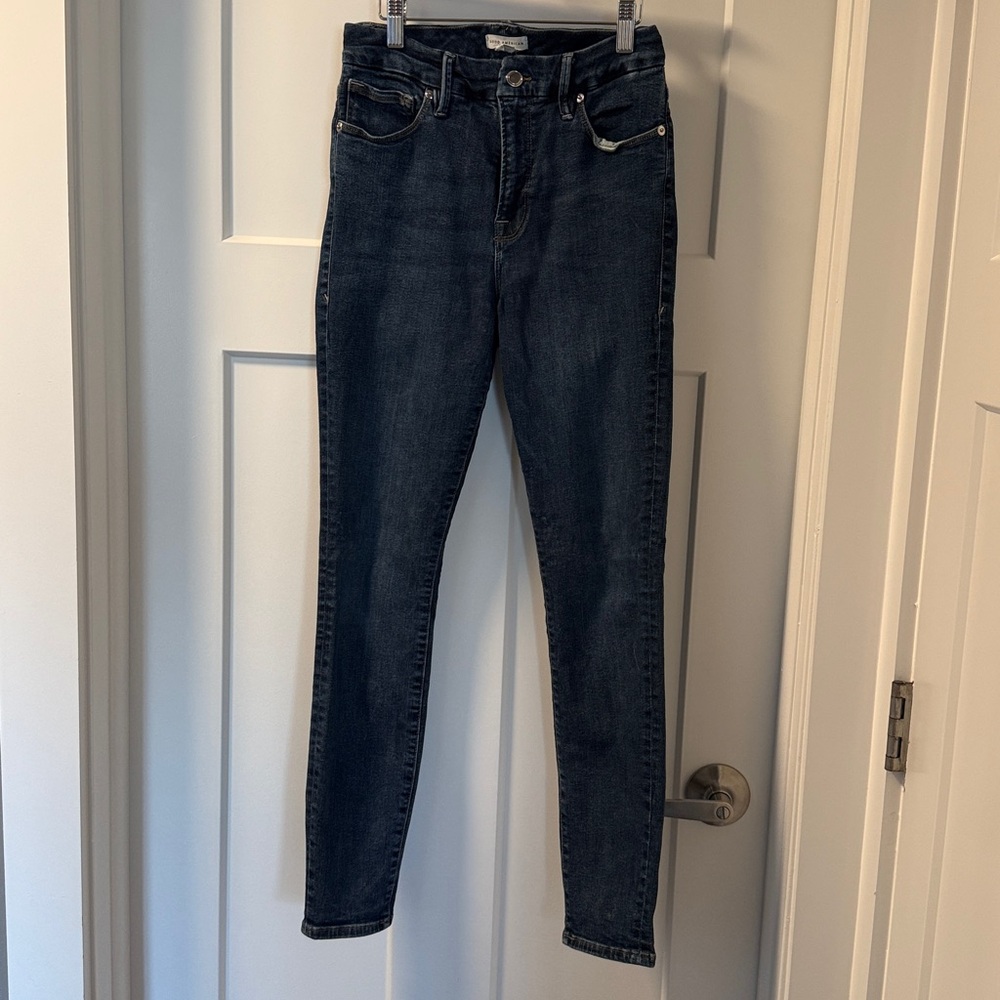 Good American Dark Blue Skinny Jeans - Picture 5 of 6